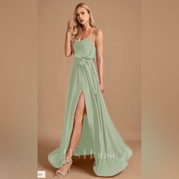 JJs House Sage Green Formal Dress Size 14 - Picture 5 of 16